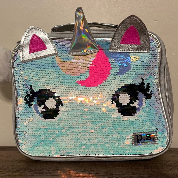 ✨p.s. by Aeropostale✨Unicorn Flip Sequins✨Kid’s Insulated Reusable Lunch Bag✨ - Picture 11 of 13